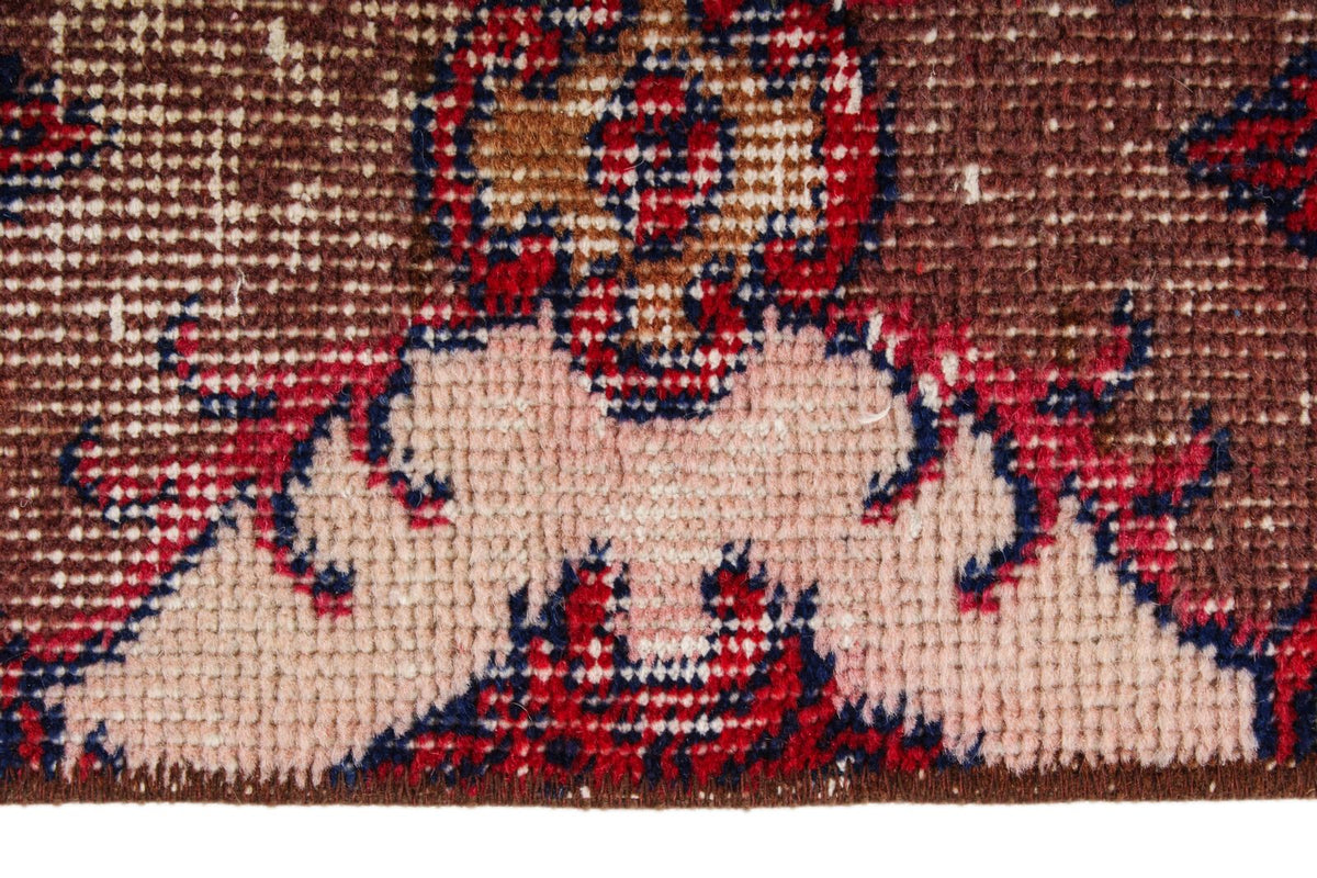 4x7 Brown and Multicolor Turkish Anatolian Rug