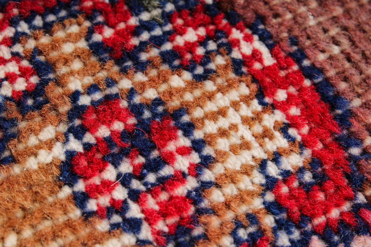 4x7 Brown and Multicolor Turkish Anatolian Rug