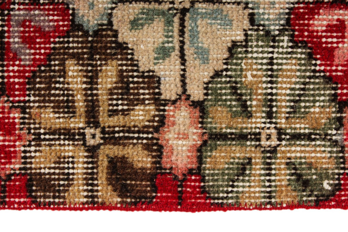 4x8 Red and Multicolor Turkish Anatolian Runner