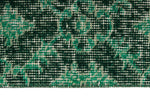 3x7 Green and Green Turkish Anatolian Runner