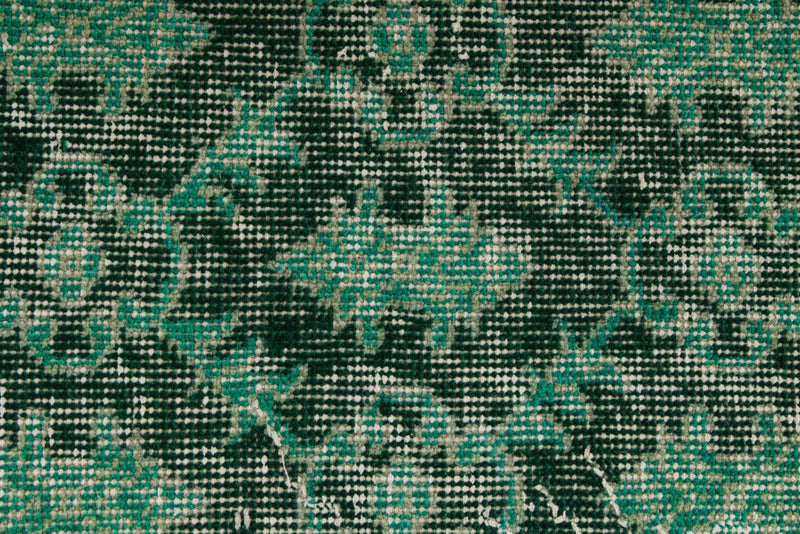 3x7 Green and Green Turkish Anatolian Runner