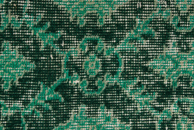 3x7 Green and Green Turkish Anatolian Runner