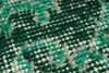 3x7 Green and Green Turkish Anatolian Runner