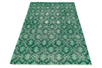 3x7 Green and Green Turkish Anatolian Runner