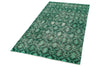 3x7 Green and Green Turkish Anatolian Runner