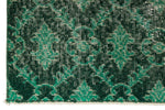 3x7 Green and Green Turkish Anatolian Runner