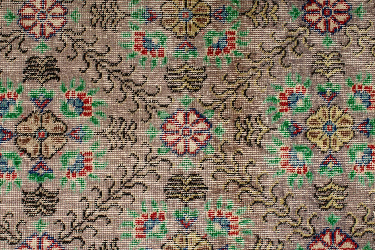 4x8 Brown and Multicolor Turkish Anatolian Runner