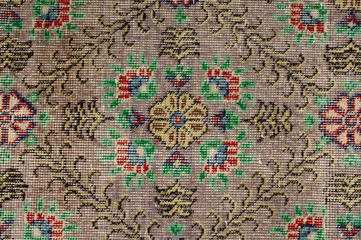 4x8 Brown and Multicolor Turkish Anatolian Runner