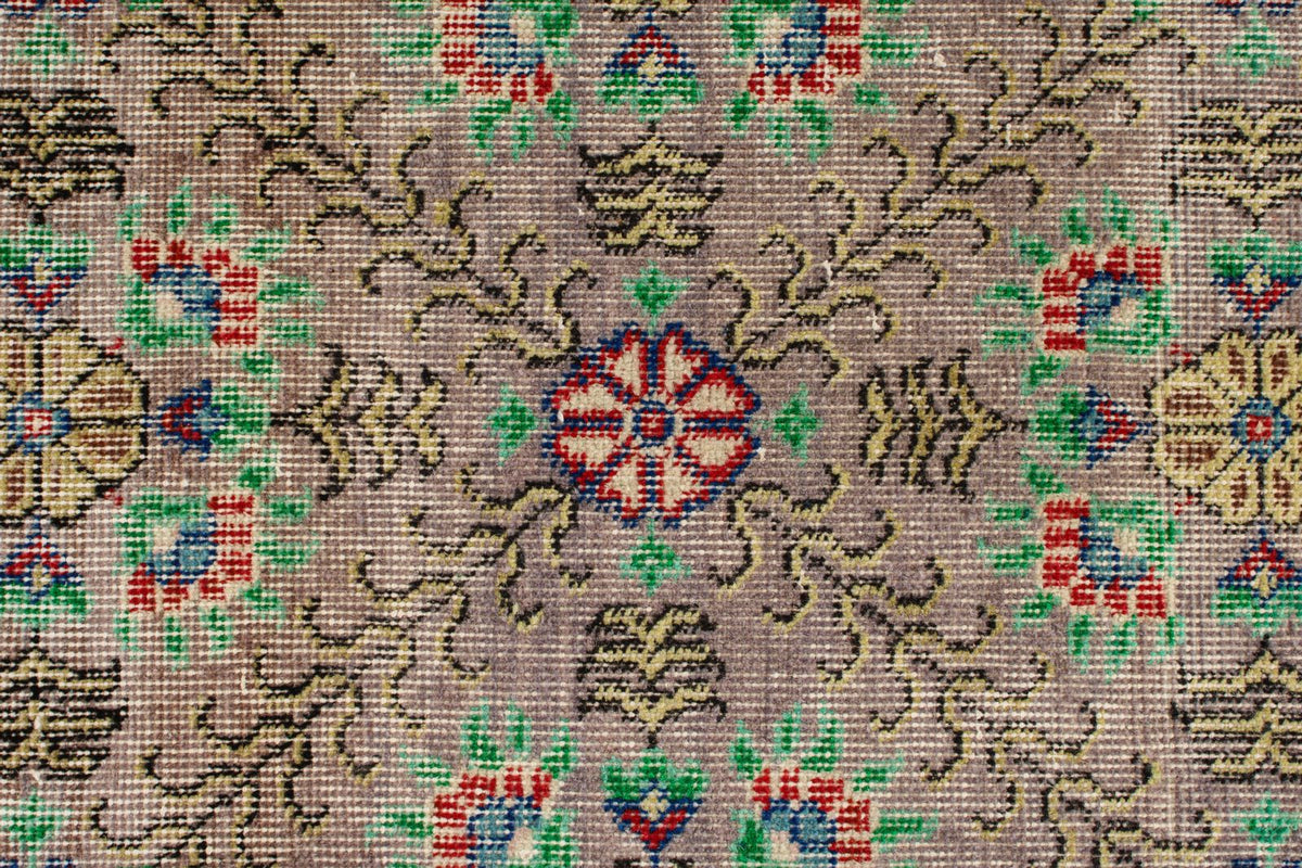 4x8 Brown and Multicolor Turkish Anatolian Runner