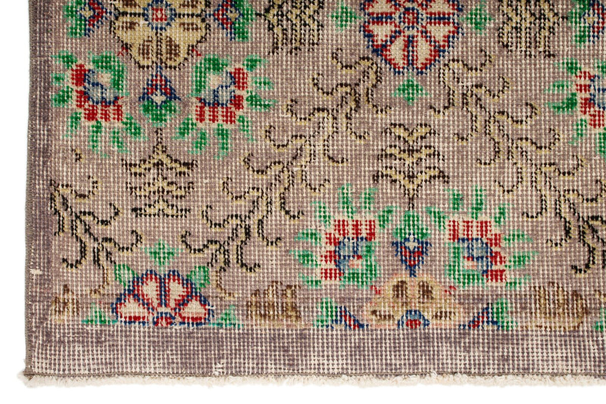 4x8 Brown and Multicolor Turkish Anatolian Runner