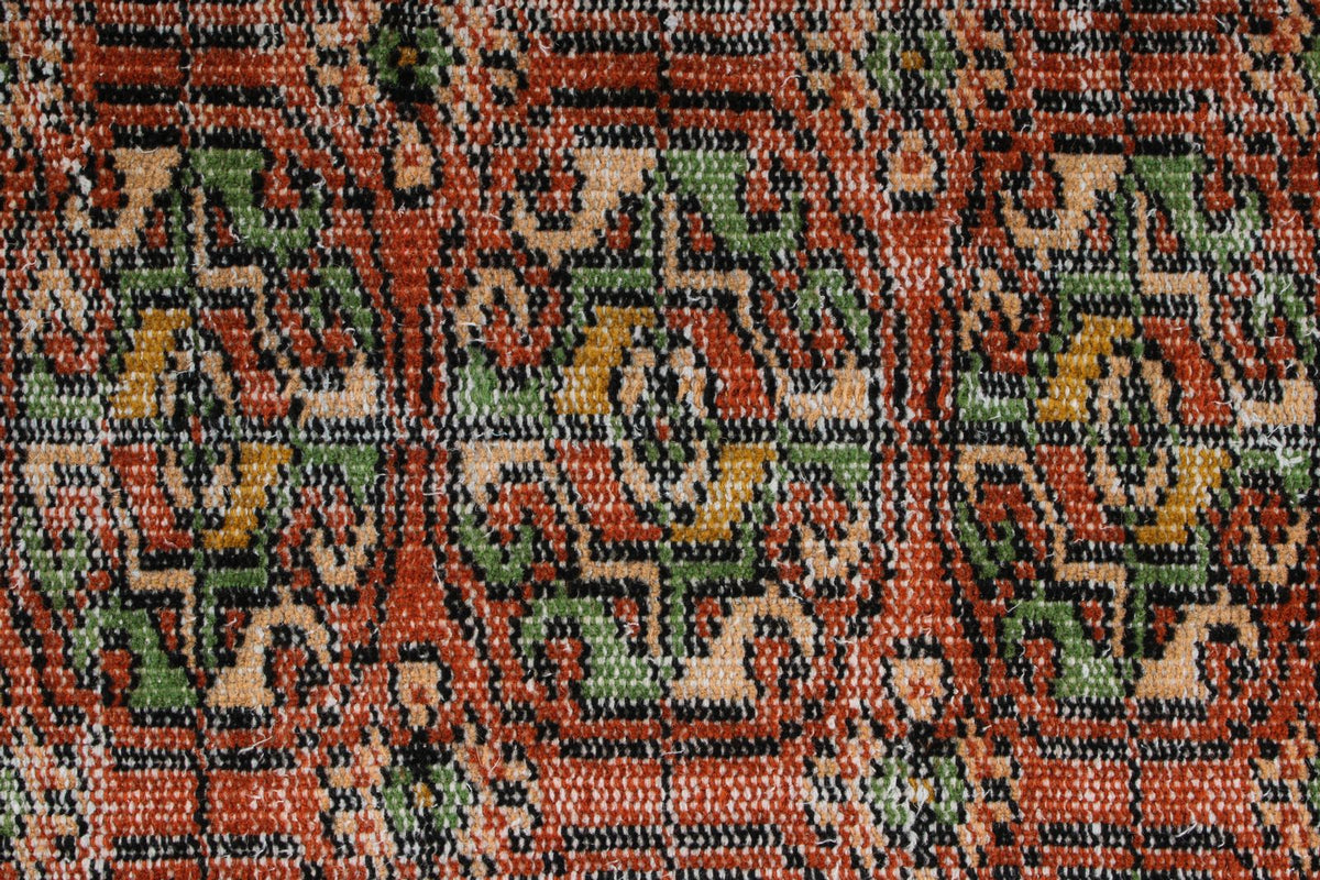 4x8 Rust and Multicolor Modern Contemporary Rug