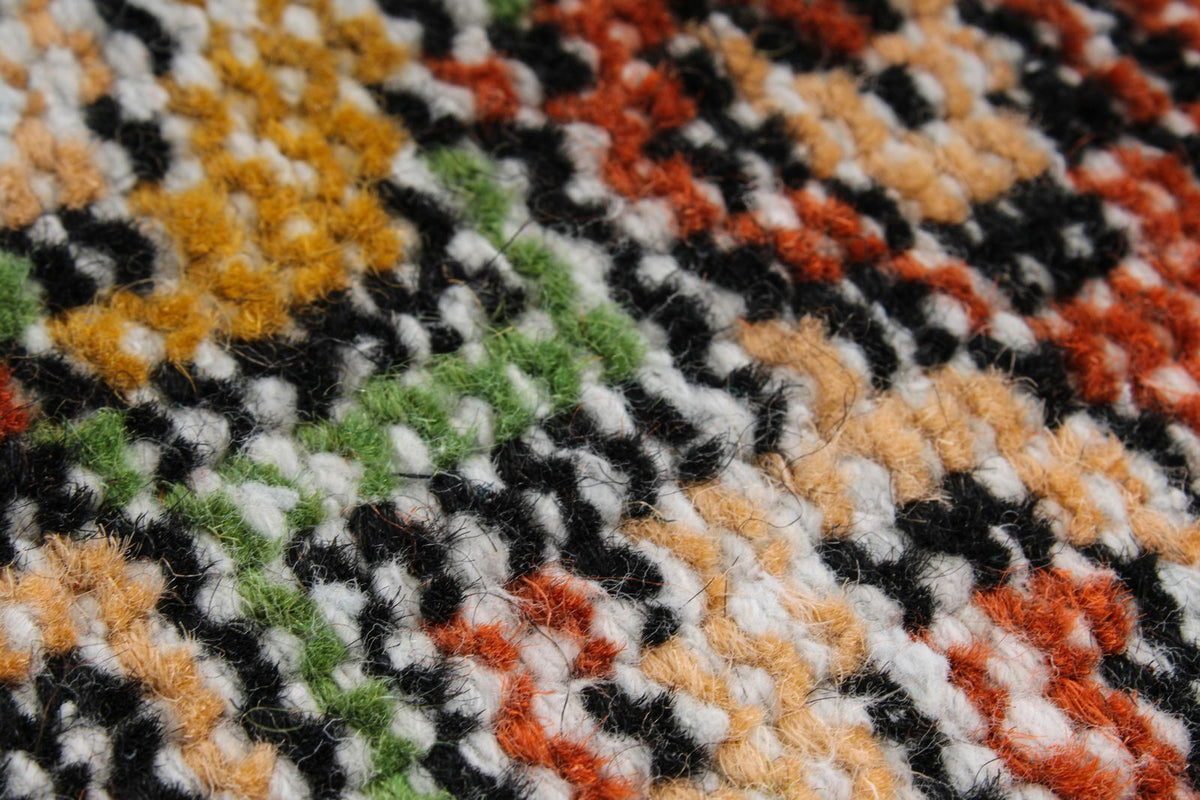 4x8 Rust and Multicolor Modern Contemporary Rug
