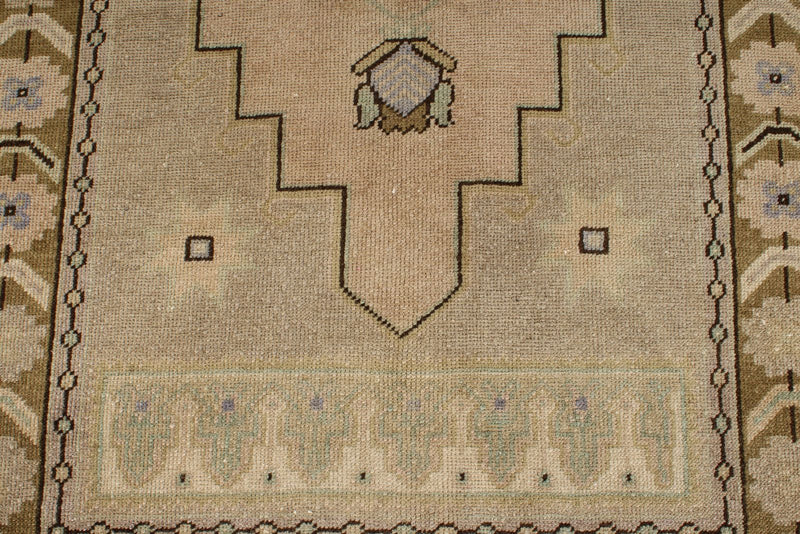 4x7 Brown and Brown Anatolian Turkish Tribal Rug