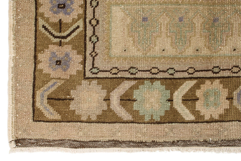 4x7 Brown and Brown Anatolian Turkish Tribal Rug