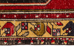 4x7 Red and Multicolor Anatolian Turkish Tribal Rug