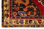 4x7 Red and Multicolor Anatolian Turkish Tribal Rug