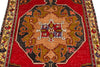 4x7 Red and Multicolor Anatolian Turkish Tribal Rug