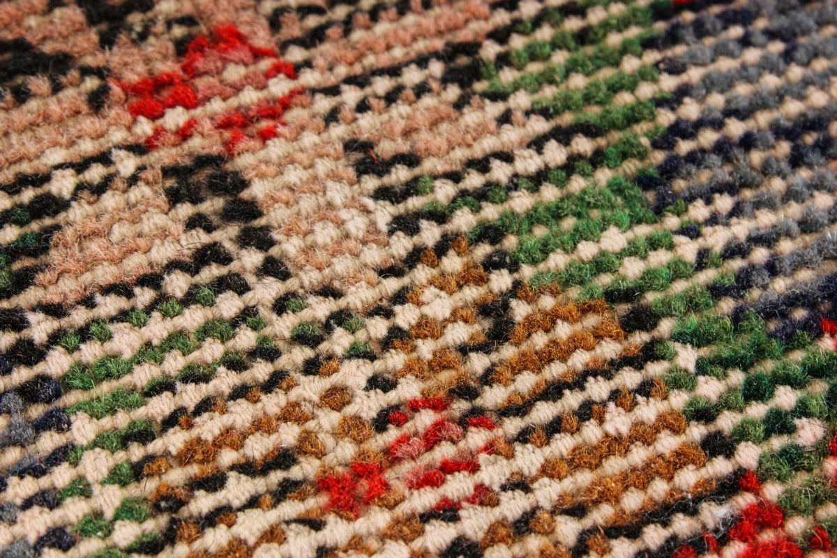 5x8 Red and Multicolor Anatolian Turkish Tribal Rug