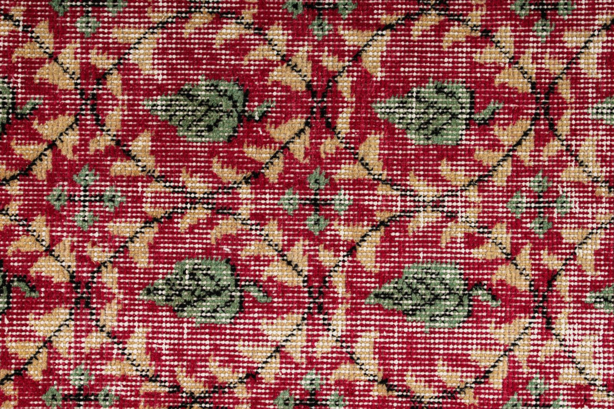 4x7 Pink and Multicolor Anatolian Turkish Tribal Rug