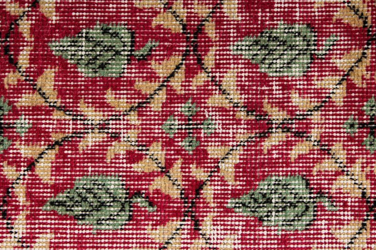4x7 Pink and Multicolor Anatolian Turkish Tribal Rug