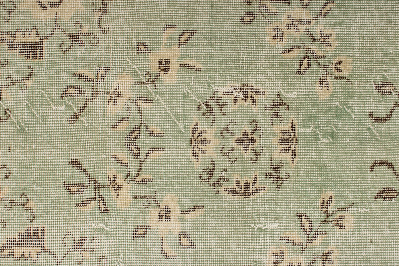 4x7 Green and Ivory Modern Contemporary Rug