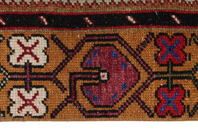 4x7 Brown and Multicolor Anatolian Turkish Tribal Rug