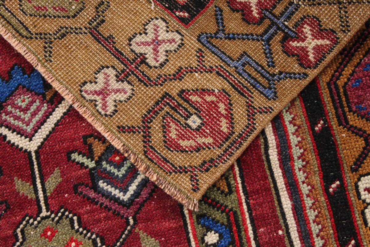 4x7 Brown and Multicolor Anatolian Turkish Tribal Rug