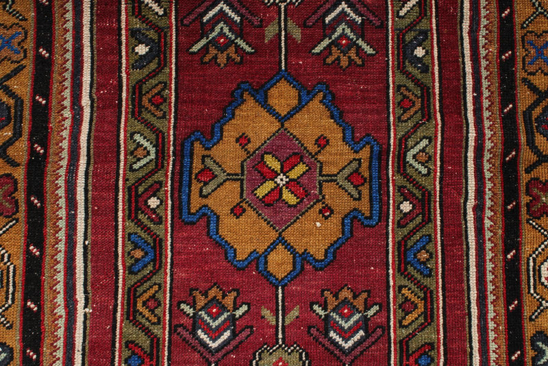 4x7 Brown and Multicolor Anatolian Turkish Tribal Rug