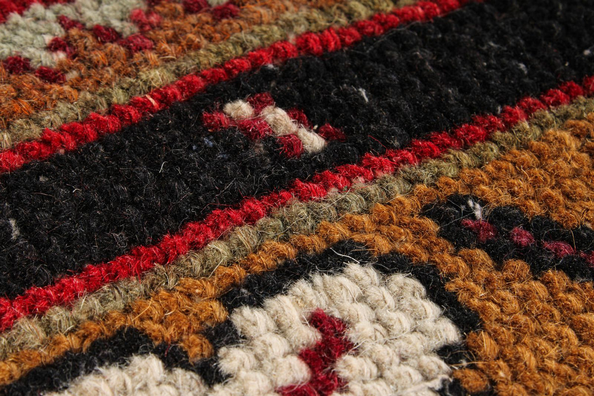 4x7 Brown and Multicolor Anatolian Turkish Tribal Rug