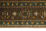 4x6 Brown and Multicolor Anatolian Turkish Tribal Rug