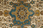 4x6 Brown and Multicolor Anatolian Turkish Tribal Rug