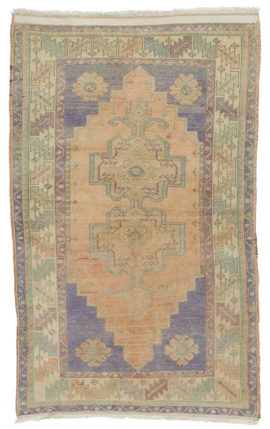 4x6 Multicolor Anatolian Turkish Tribal Rug