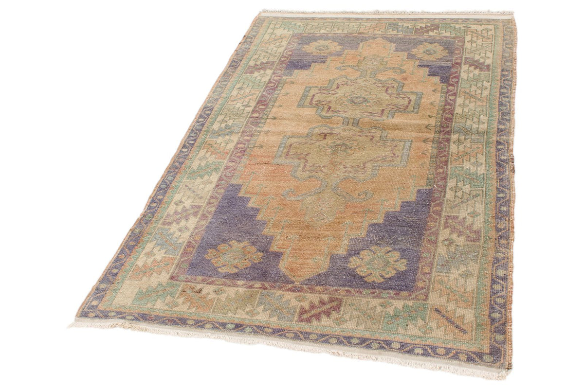 4x6 Multicolor Anatolian Turkish Tribal Rug