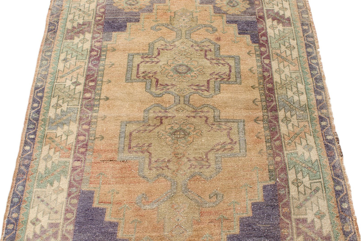 4x6 Multicolor Anatolian Turkish Tribal Rug