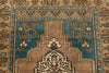 4x6 Brown and Light Brown Anatolian Turkish Tribal Rug