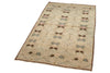 1x3 Brown and Multicolor Anatolian Turkish Tribal Rug