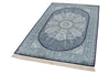 4x6 Navy and Ivory Turkish Antep Rug