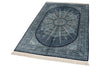 4x6 Navy and Ivory Turkish Antep Rug