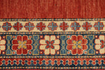 3x14 Orange and Multicolor Kazak Tribal Runner