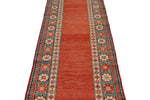 3x14 Orange and Multicolor Kazak Tribal Runner