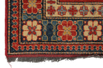 3x14 Orange and Multicolor Kazak Tribal Runner