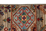 7x10 Light Brown and Multicolor Tribal Rug