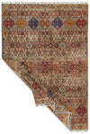 7x10 Light Brown and Multicolor Tribal Rug