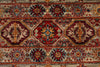 7x10 Light Brown and Multicolor Tribal Rug