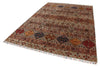 7x10 Light Brown and Multicolor Tribal Rug