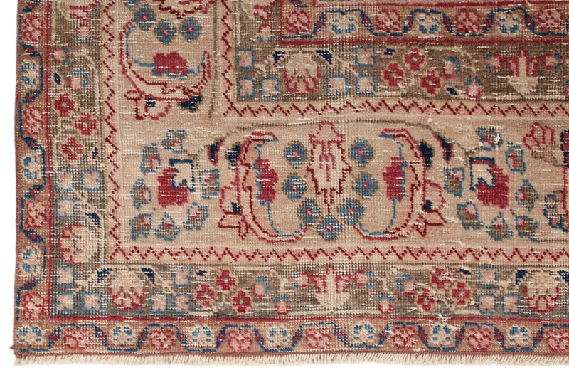 8x12 Rust and Multicolor Modern Contemporary Rug