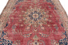 8x12 Rust and Multicolor Modern Contemporary Rug