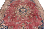 8x12 Rust and Multicolor Modern Contemporary Rug