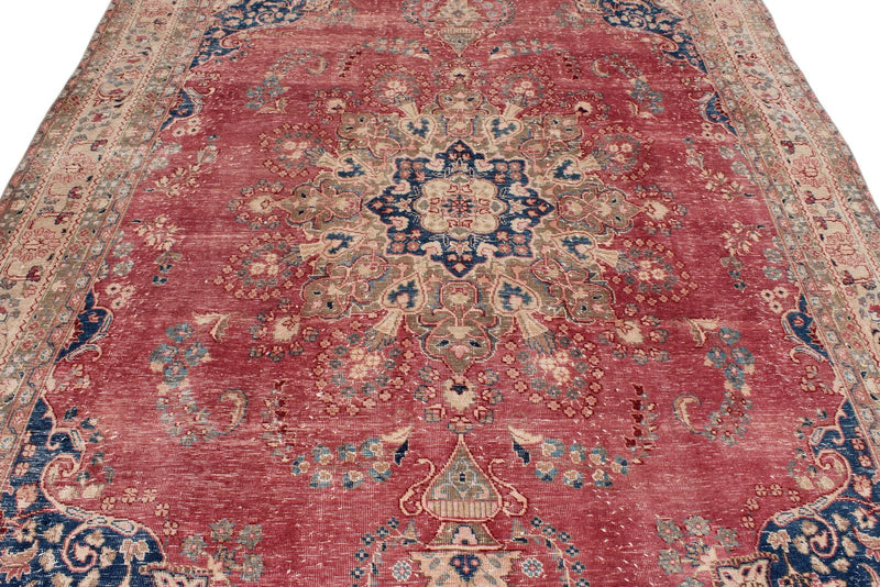 8x12 Rust and Multicolor Modern Contemporary Rug