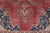 8x12 Rust and Multicolor Modern Contemporary Rug